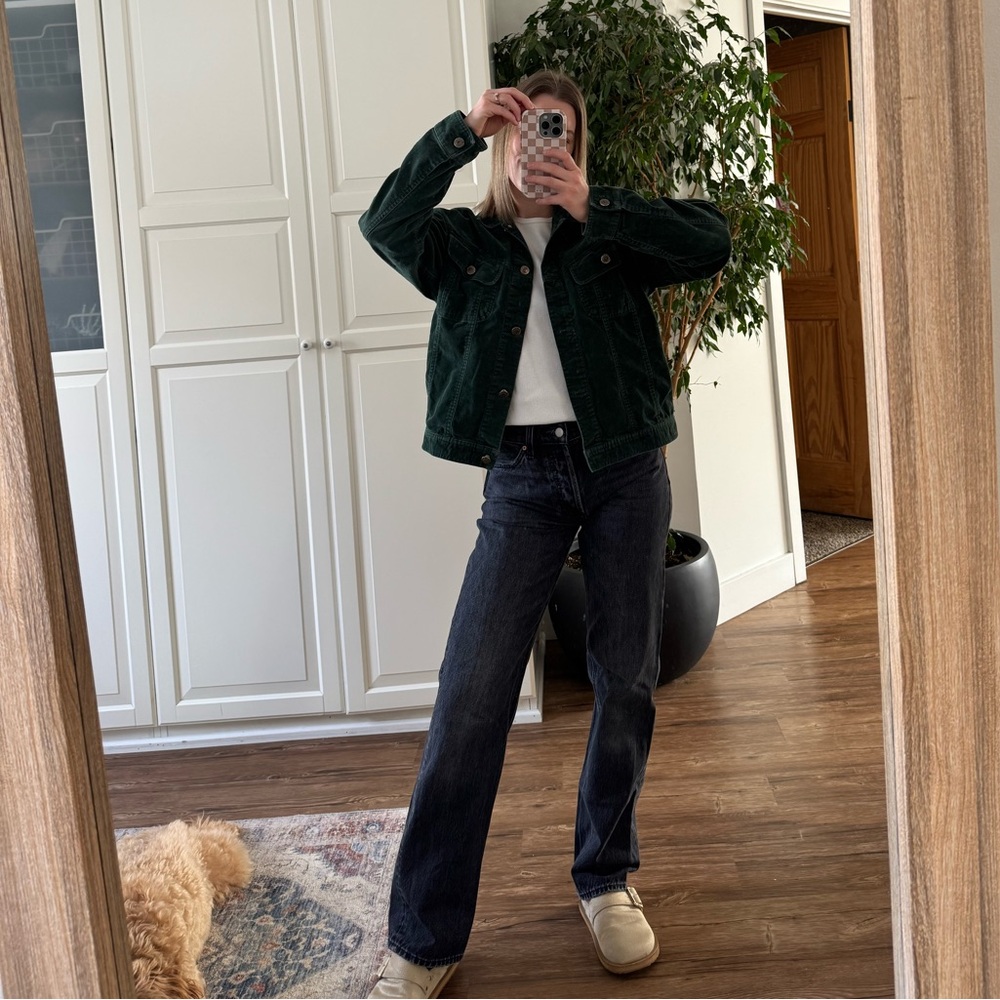 Cherokee Olive Corduroy Jacket